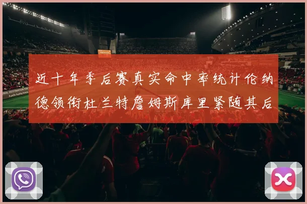 近十年季后赛真实命中率统计伦纳德领衔杜兰特詹姆斯库里紧随其后